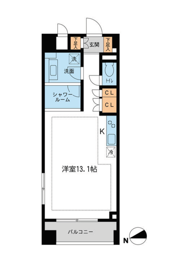 NTPRレジデンス鷹番（旧ソアラノーム鷹番）　101号室　間取り