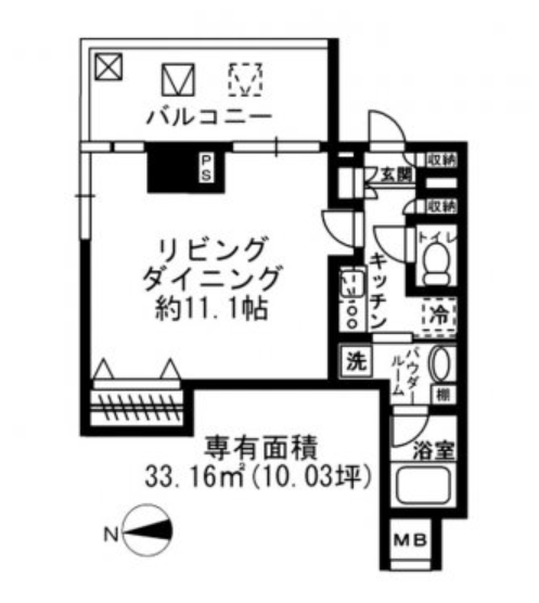 レジディア四谷三丁目　209号室　間取り