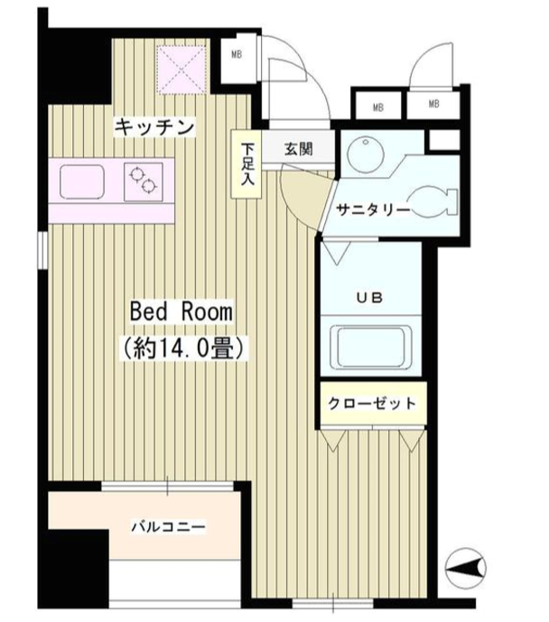 ケイズ麹町　701号室　間取り