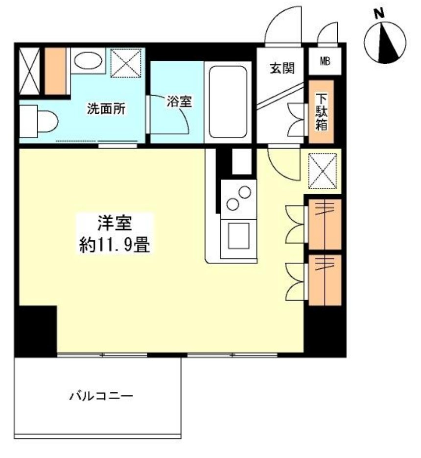 グランカーサ新宿御苑　904号室　間取り