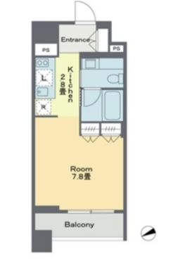 ベルファース戸越スタティオ　510号室　間取り