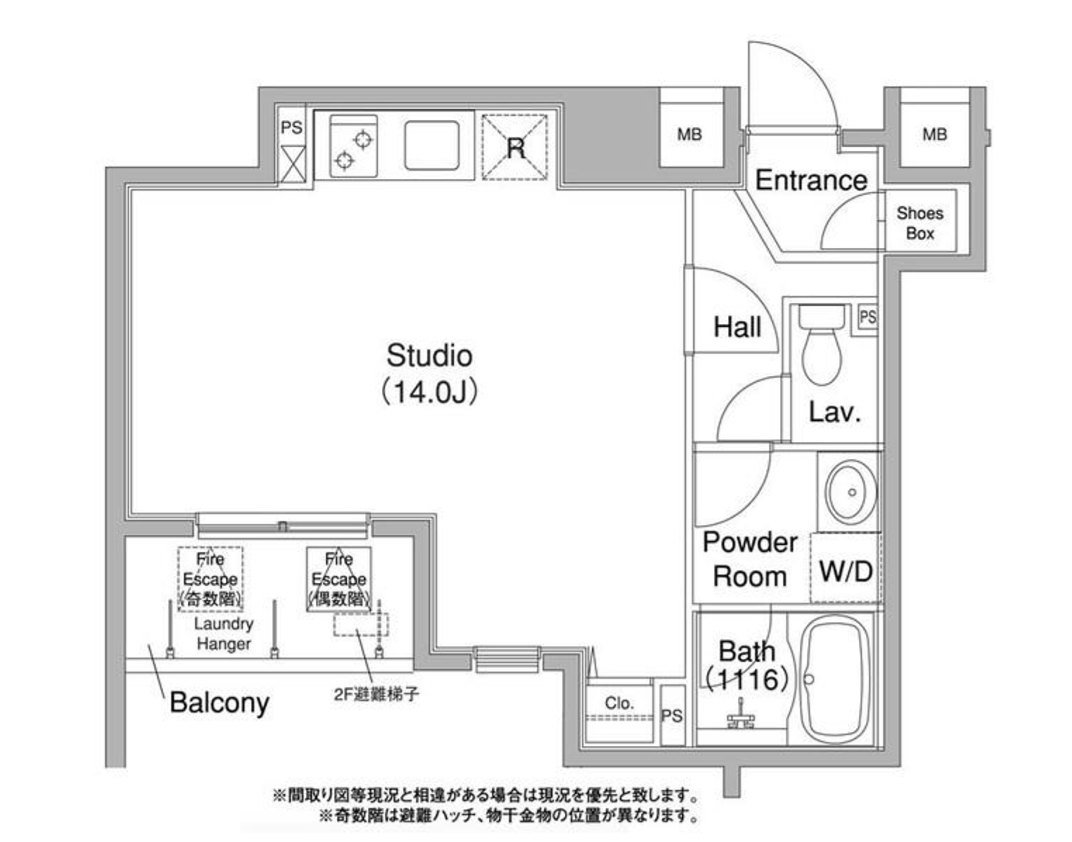 コンフォリア銀座EAST　810号室　間取り