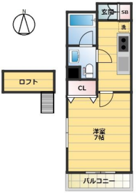 三和北新宿　901号室　間取り