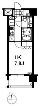 芝ウエスト　602号室　間取り