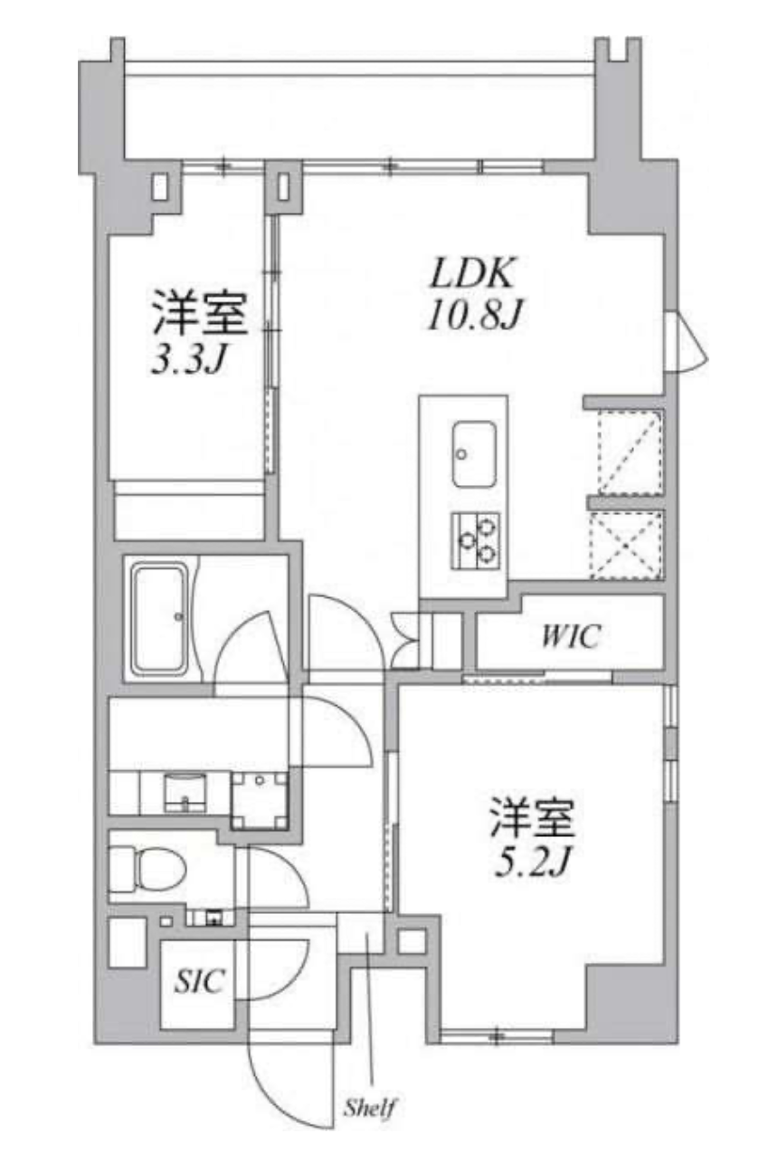 アジールコート麻布十番　601号室　間取り