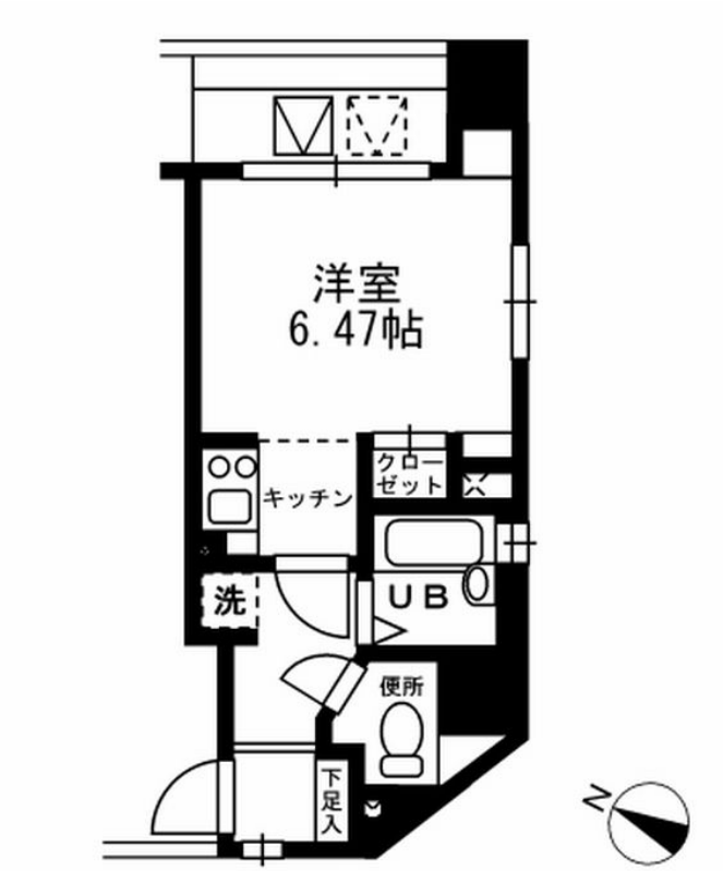 レジディア三越前　408号室　間取り