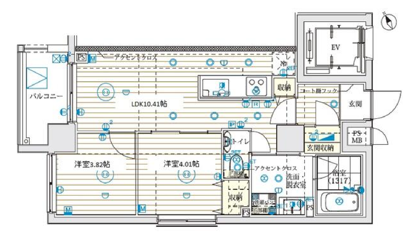 ビーシティ高田馬場アリビエ　601号室　間取り