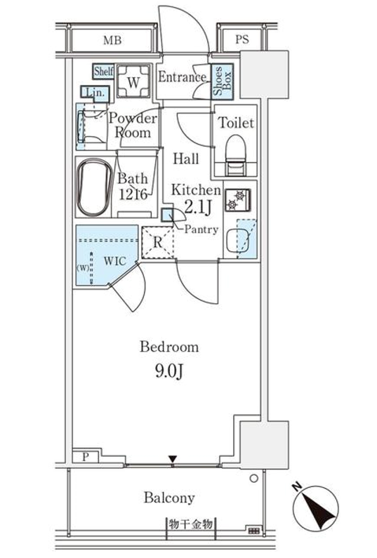 パークシティ武蔵小山ザ・レジデンス　606号室　間取り