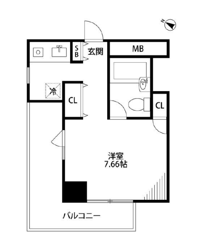 メゾン・ド・ヴィレ麻布台　607号室　間取り