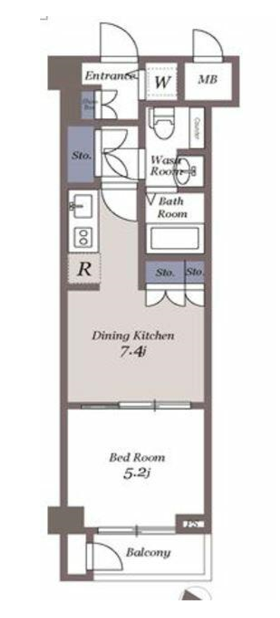 ドゥーエ参宮橋　103号室　間取り