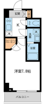 プライムアーバン住吉2　504号室　間取り