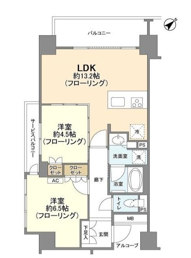 ユニーブル渋谷神南　8F号室　間取り