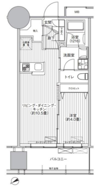 桜ヒルズ九段北　609号室　間取り