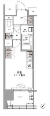 SKナインティ門前仲町　904号室　間取り