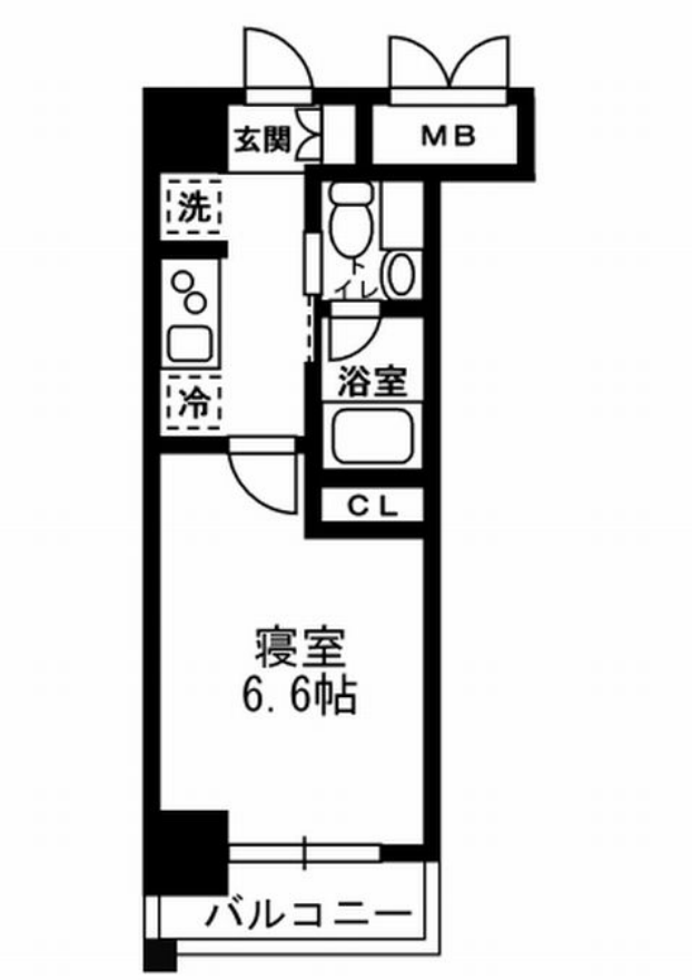 レジディア月島3　308号室　間取り