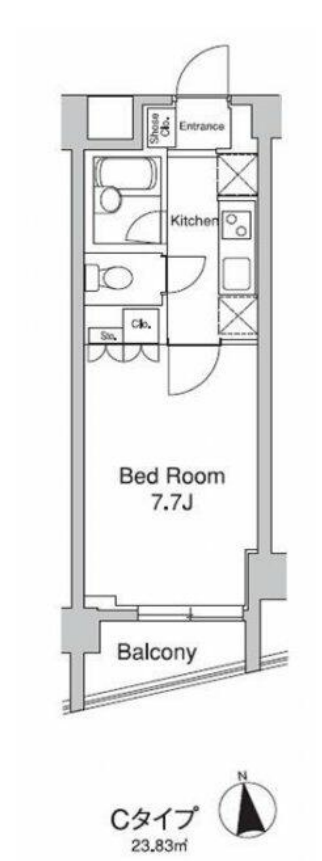 プラウドフラット代々木上原　502号室　間取り