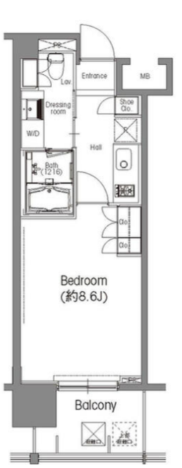 BPRレジデンス三田伊皿子坂　807号室　間取り