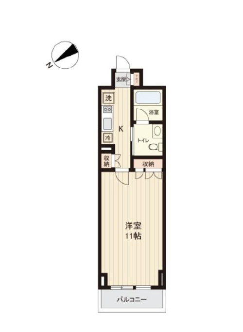 プラティーク清澄白河　210号室　間取り