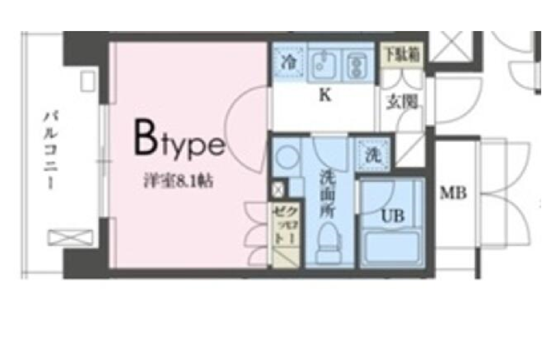 ガレリア東新宿　303号室　間取り
