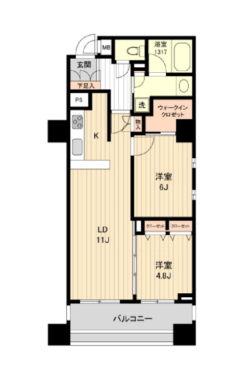 HF銀座レジデンスEAST　201号室　間取り