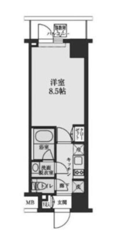 エスレジデンス清澄白河　205号室　間取り