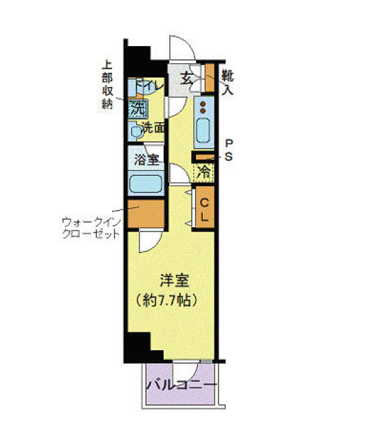 デュアレス千代田三崎町　802号室　間取り