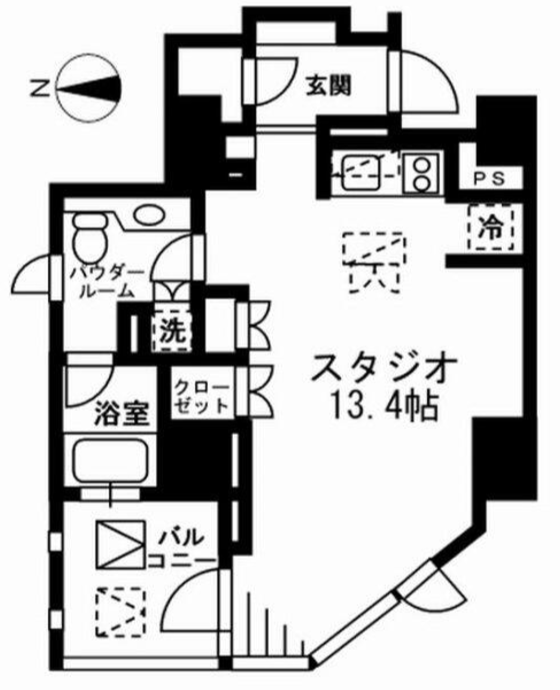 プライムアーバン四谷外苑東　204号室　間取り