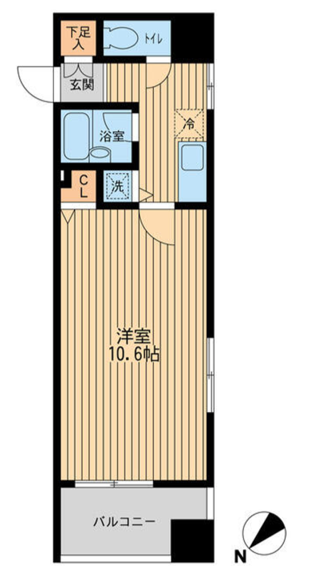 プライムアーバン日本橋人形町　1101号室　間取り