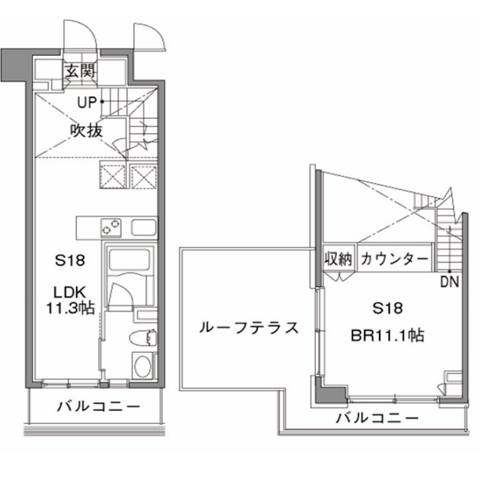 カスタリア中目黒　603号室　間取り