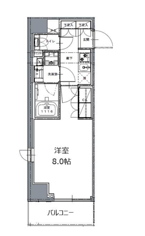レジディア白金高輪Ⅱ　601号室　間取り