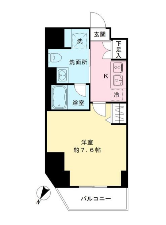 一番町レジデンス　302号室　間取り