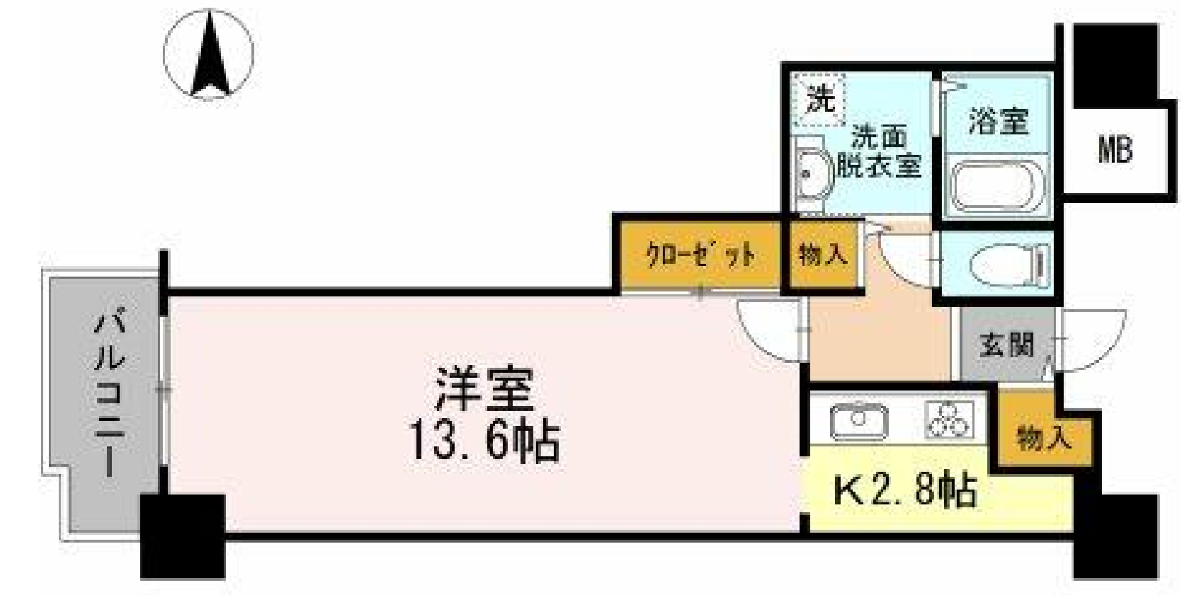 品川シーサイドビュータワー　Ⅰ718号室　間取り