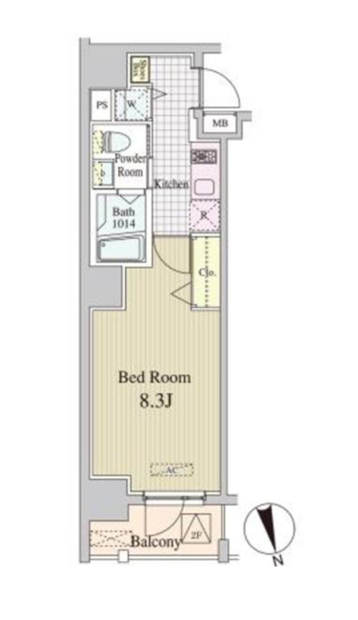 アルプエンテ大手町　203号室　間取り