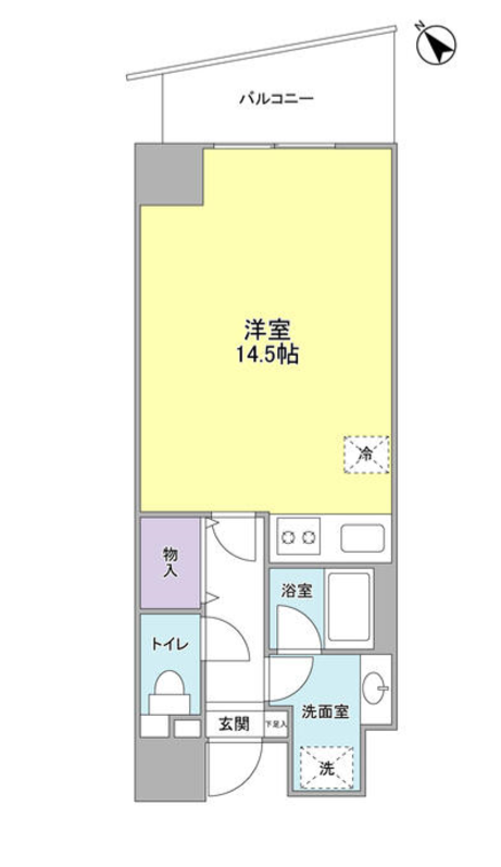TKフラッツ渋谷　309号室　間取り