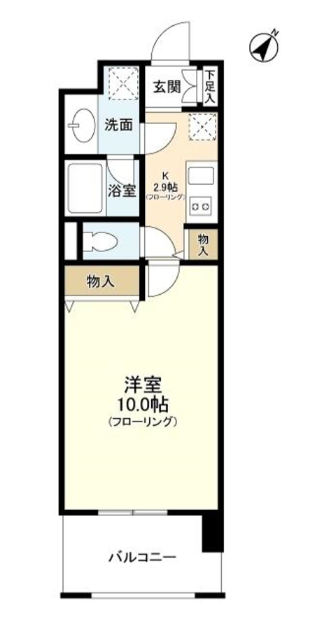 プロスペクト東雲橋　804号室　間取り
