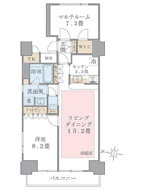 Brillia ist 東雲キャナルコート　708号室　間取り