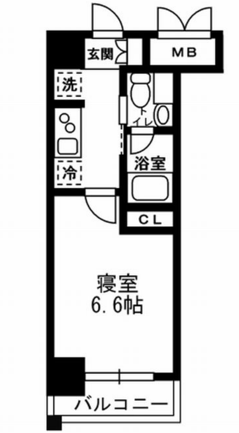 レジディア月島3　1011号室　間取り