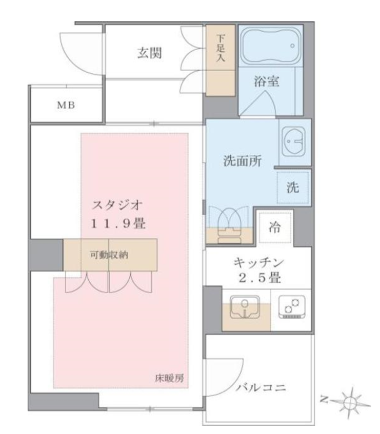Brillia ist 東雲キャナルコート　333号室　間取り