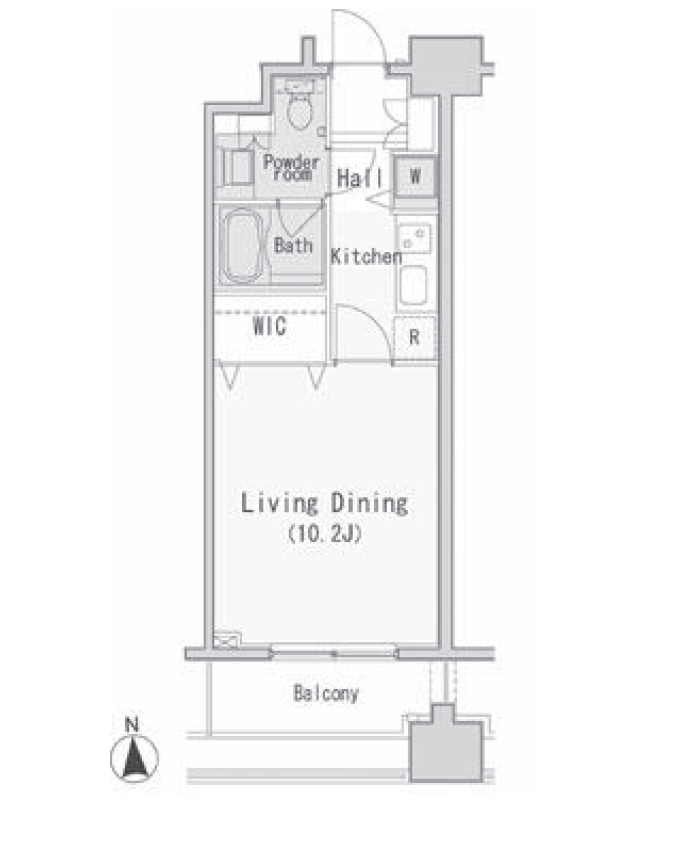 レジディア西麻布　504号室　間取り