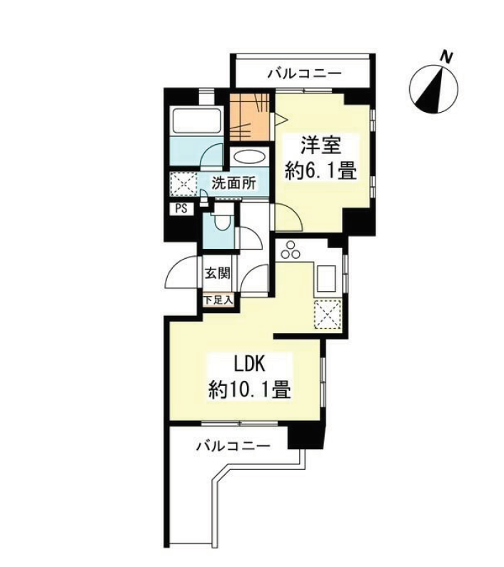 リバーレ自由が丘　302号室　間取り