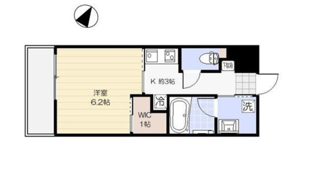タン・ラベニール北新宿　105号室　間取り