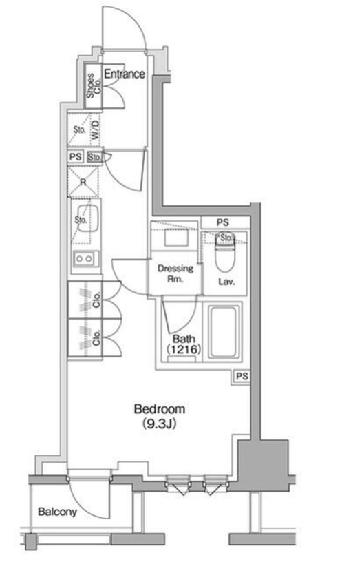 ザ・パークハビオ碑文谷　503号室　間取り