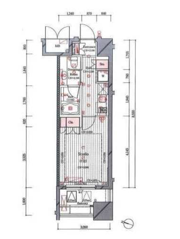 レグノ・フォルテ二番町　502号室　間取り