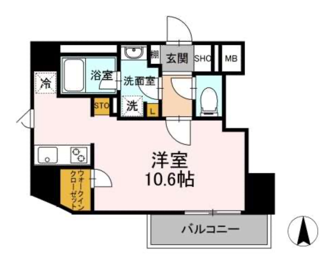 グランジット白金高輪　201号室　間取り