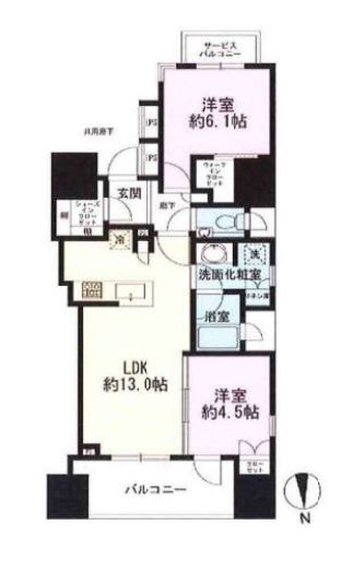 クラッシィハウス神田錦町　401号室　間取り
