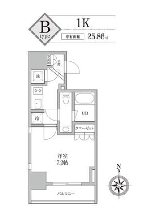 KDXレジデンス神田　602号室　間取り