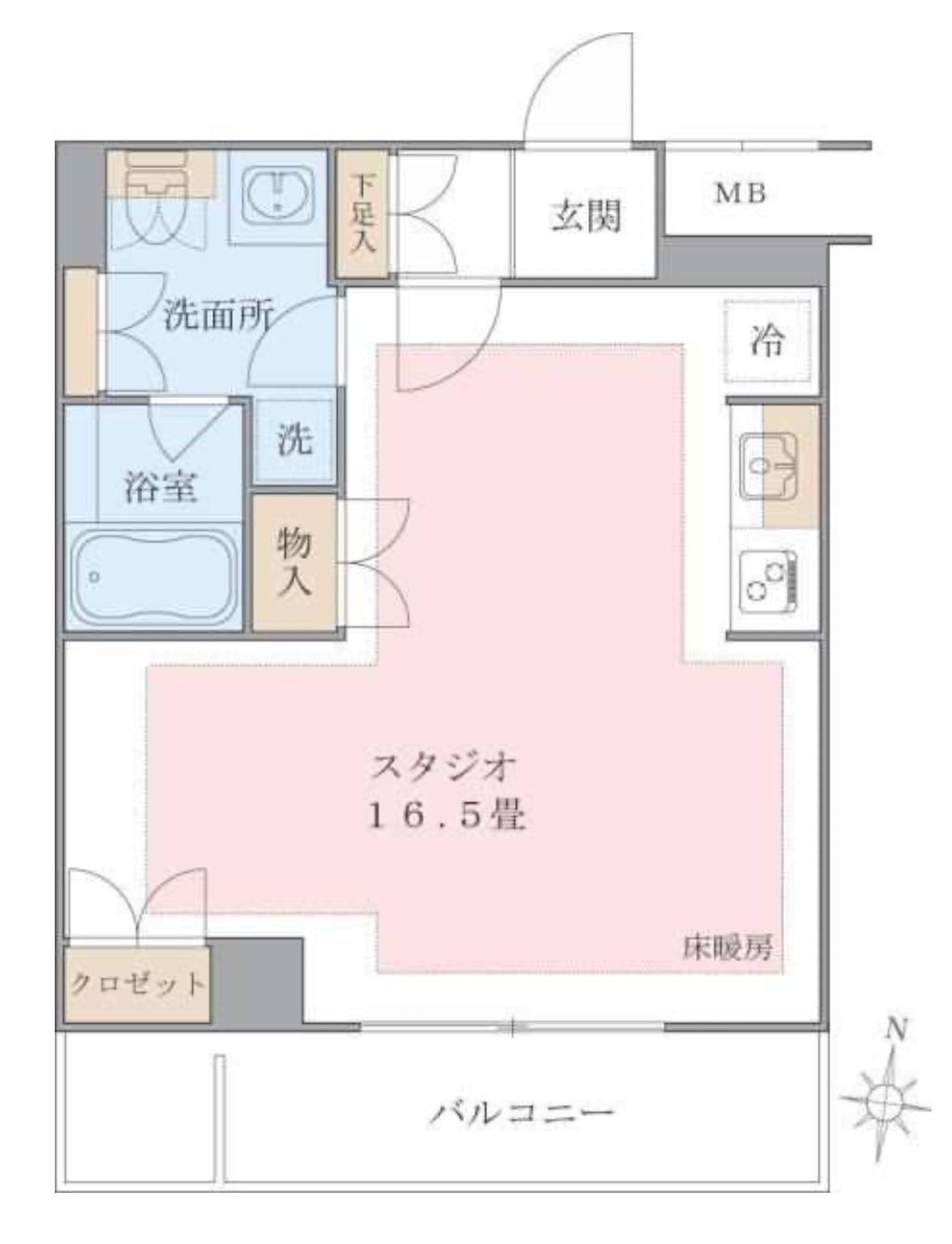 Brillia ist 東雲キャナルコート（旧アパートメンツ東雲キャナルコート）　242号室　間取り
