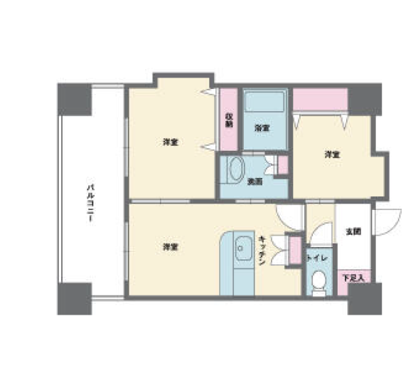 ＨＦ西新宿レジデンスＷＥＳＴ　1101号室　間取り