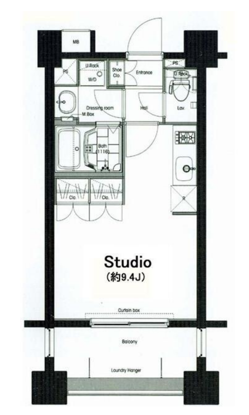 コンフォリア麻布十番　705号室　間取り