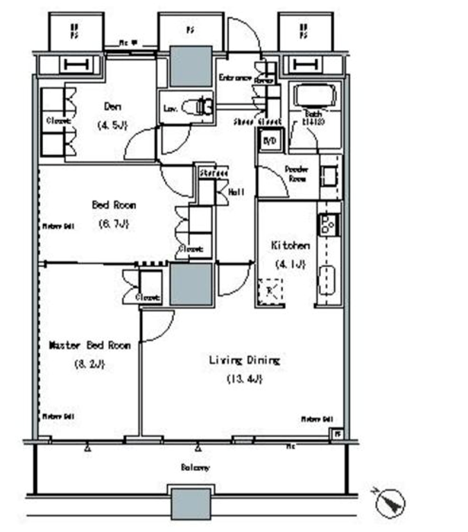 THE TOKYO TOWERS MID TOWER　2812号室　間取り